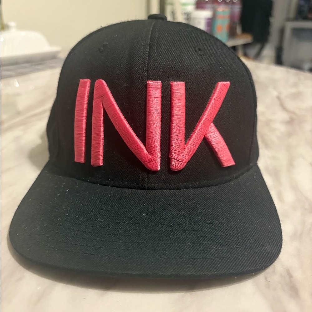 Pink INK ADDICT Embroidered Snap Back Hat